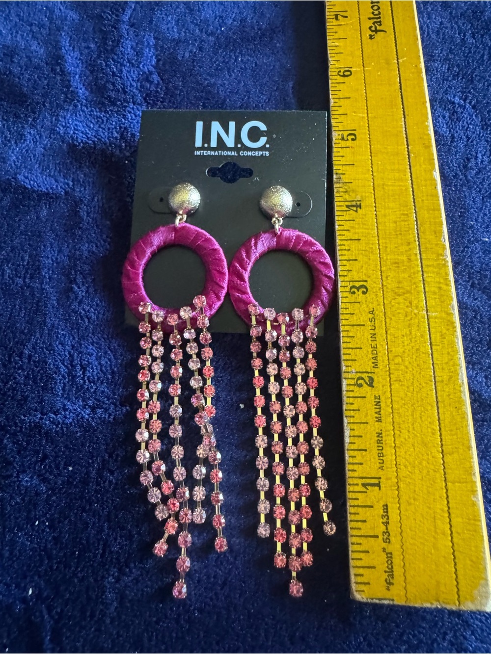 International concepts pink earrings